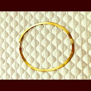 16” Gold plated Herringbone Necklace